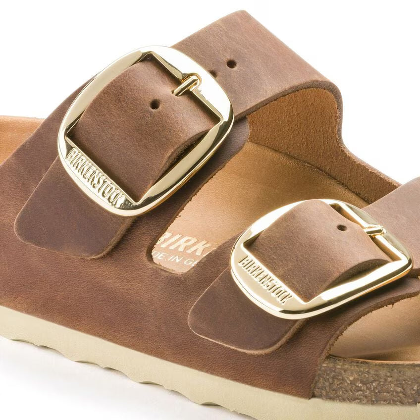 Arizona Big Buckle - Oiled Leather Cognac