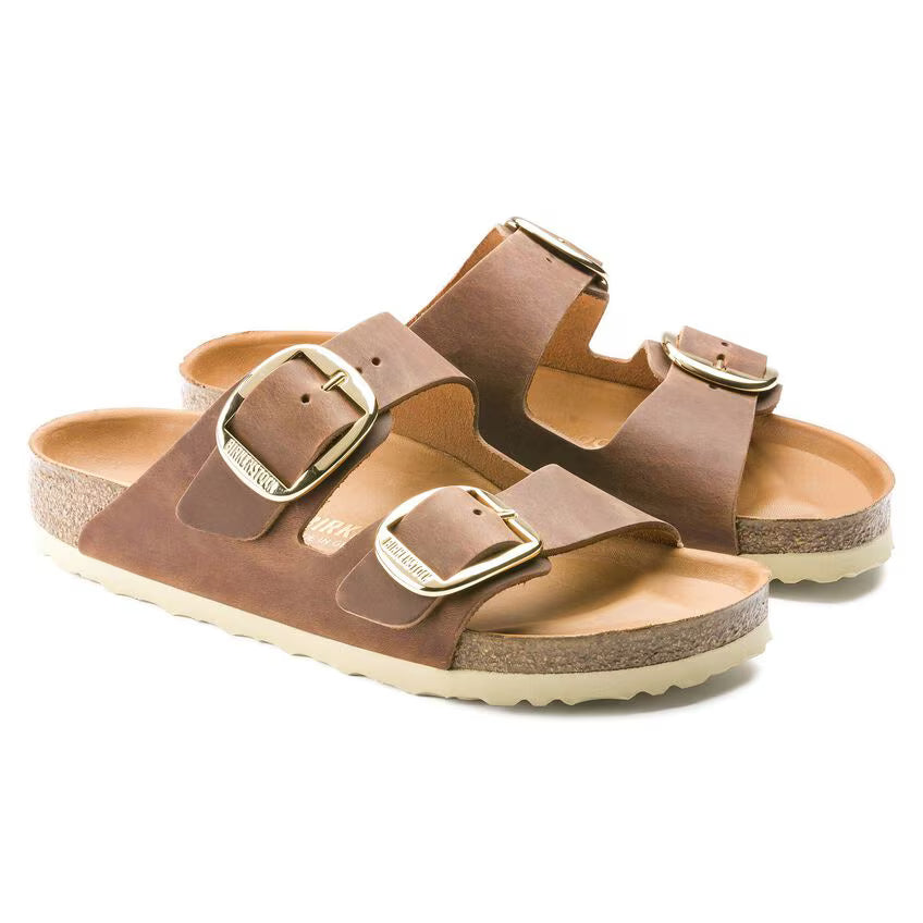 Arizona Big Buckle - Oiled Leather Cognac