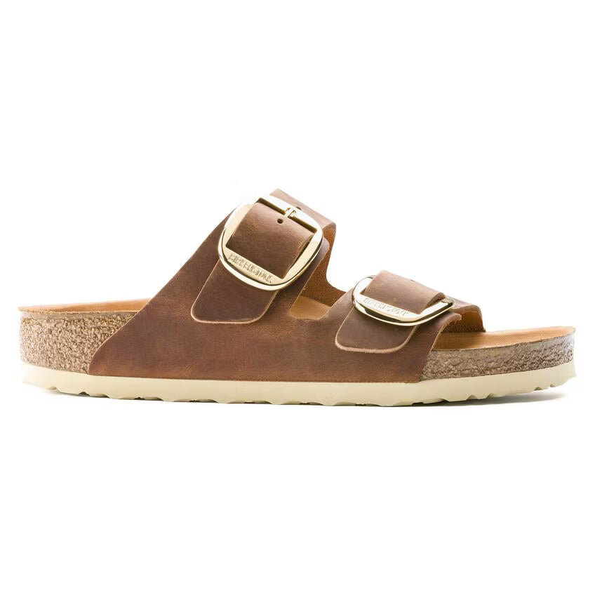 Arizona Big Buckle - Oiled Leather Cognac