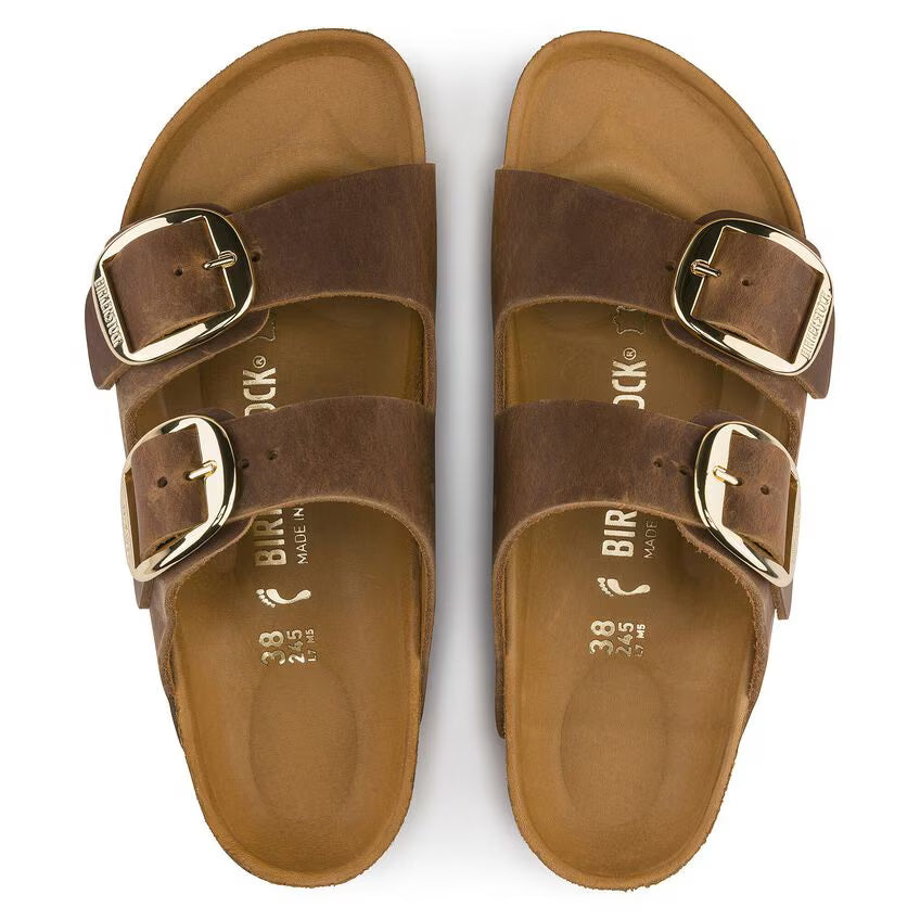 Arizona Big Buckle - Oiled Leather Cognac