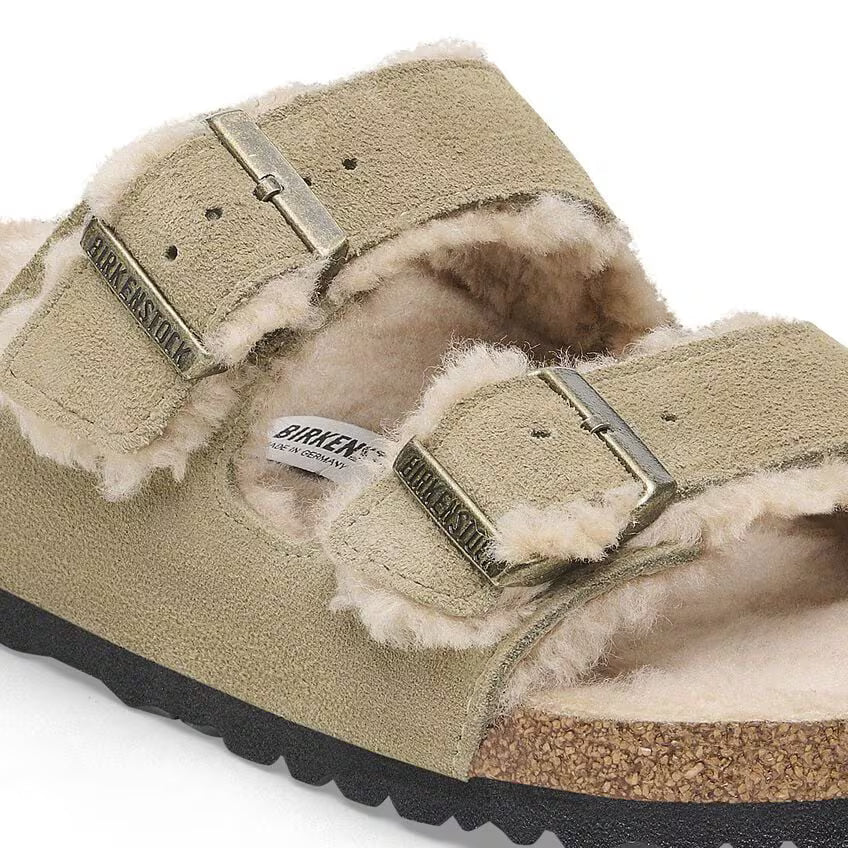 Arizona Shearling Suede Leather - Taupe