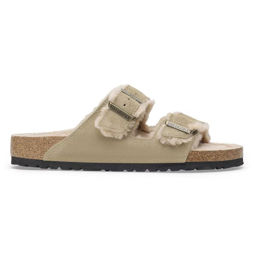 Arizona Shearling Suede Leather - Taupe