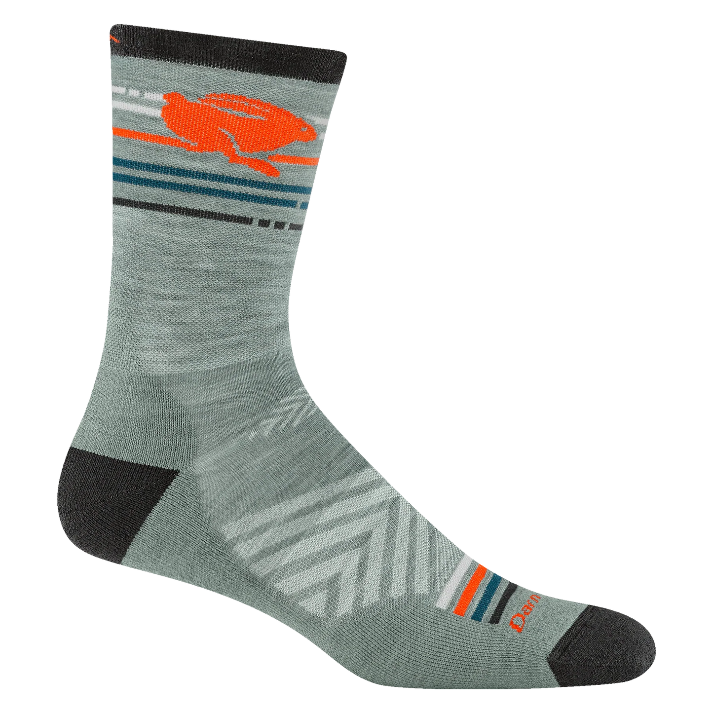 Pacer Micro Crew Ultra-Lightweight Running Socks- Seafoam