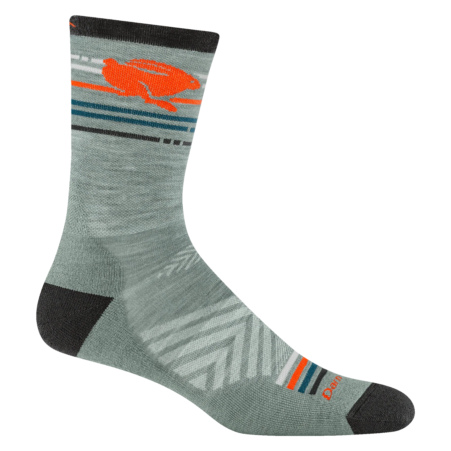 Pacer Micro Crew Ultra-Lightweight Running Socks- Seafoam