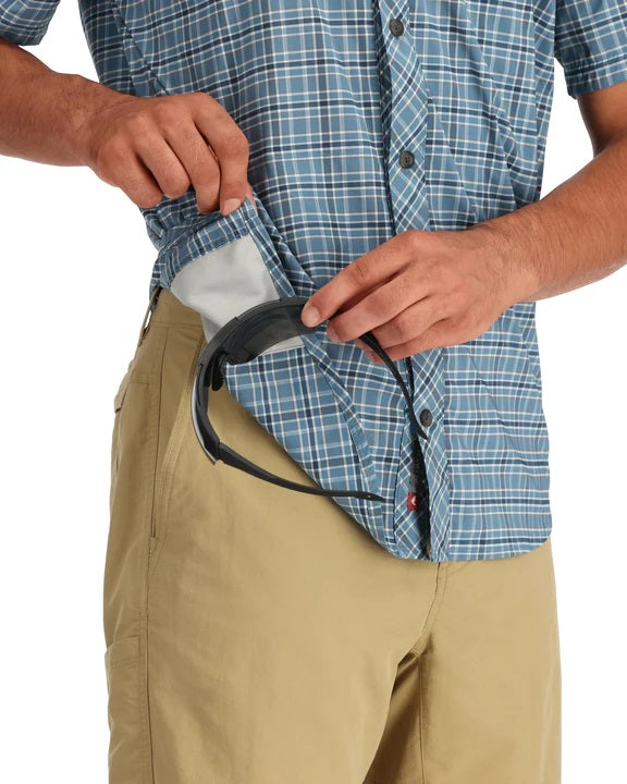 Stone Cold Short Sleeve Shirt- Midnight Plaid