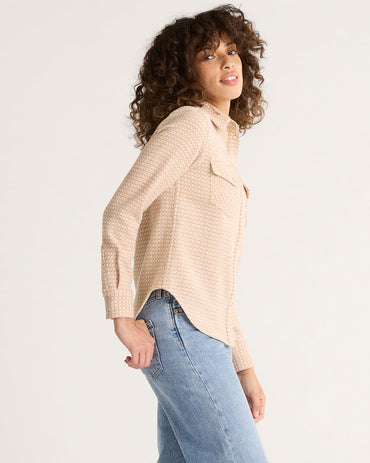 Textured Wool Gambler Shirt