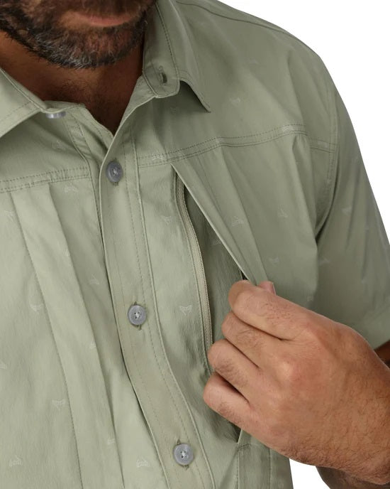 Stone Cold Short Sleeve Shirt- Fishtail Pale Pine