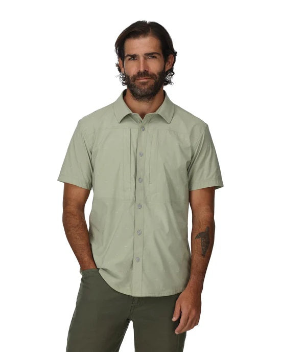 Stone Cold Short Sleeve Shirt- Fishtail Pale Pine