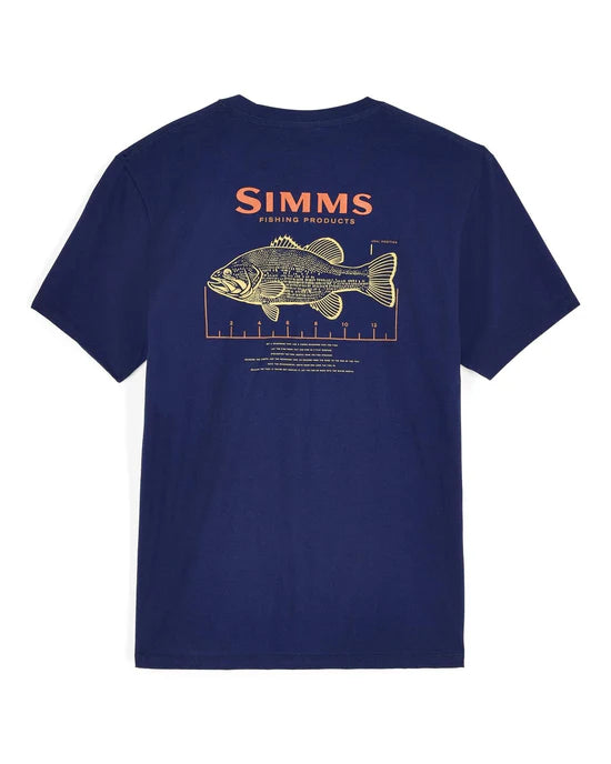 Bass Ruler T-Shirt- Navy