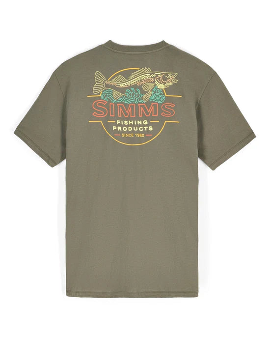 Neon Draft T-Shirt- Army Green