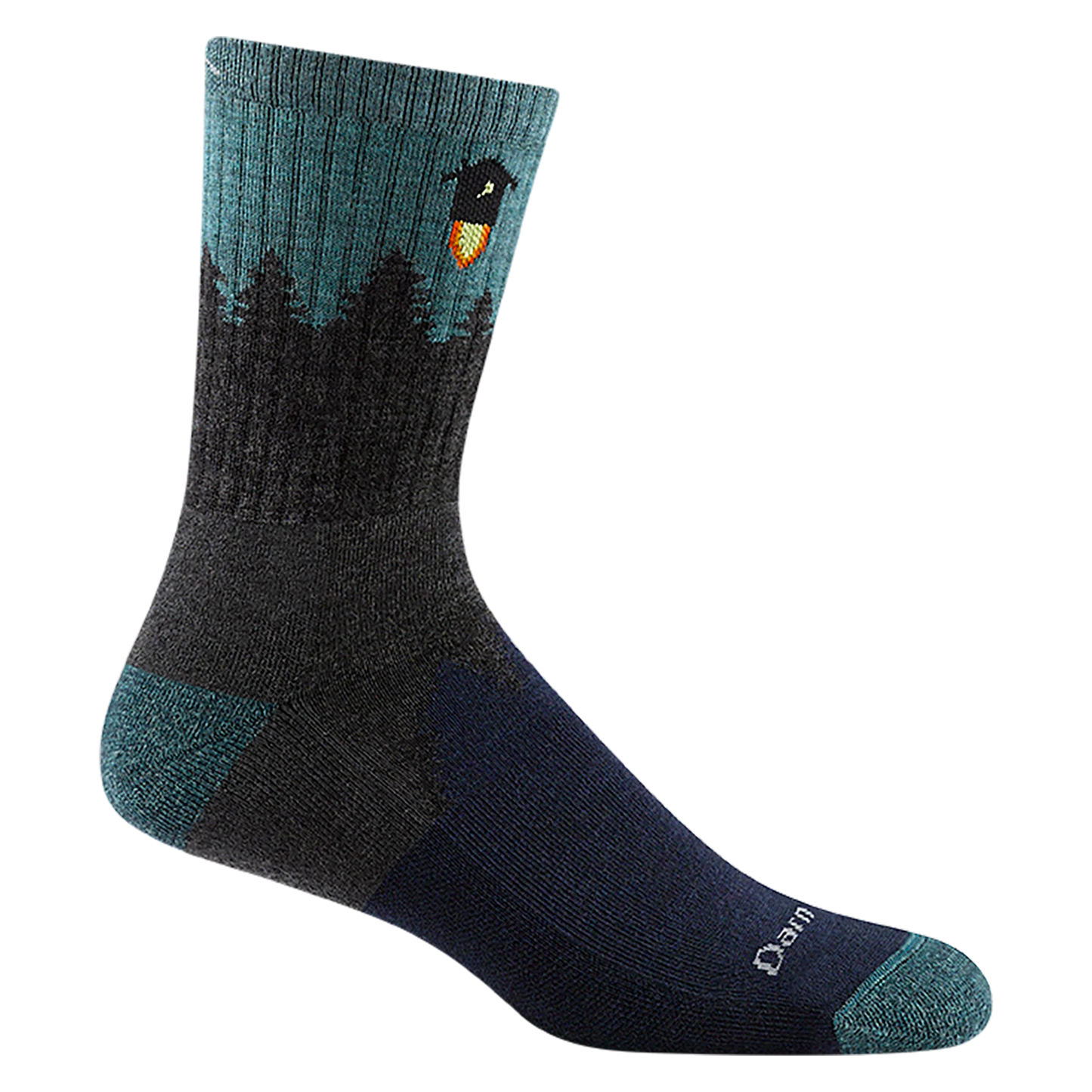 Number 2 Micro Crew Midweight Hiking Socks- Gray
