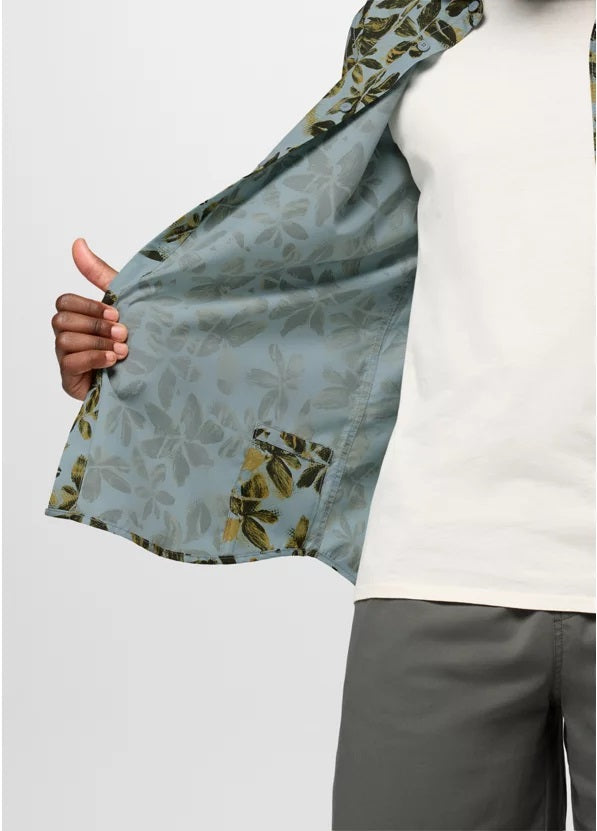 Lost Sol Short Sleeve Shirt- Saltwater/Wildflower
