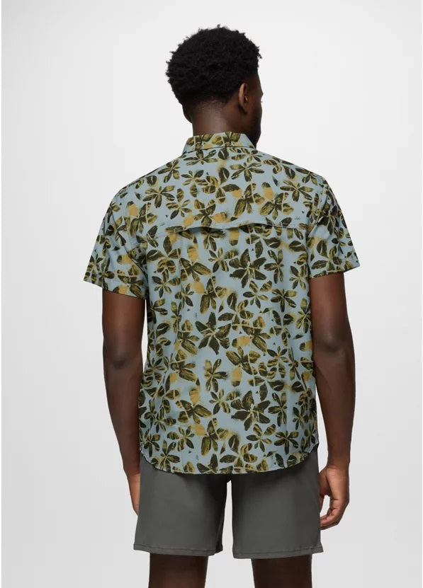 Lost Sol Short Sleeve Shirt- Saltwater/Wildflower