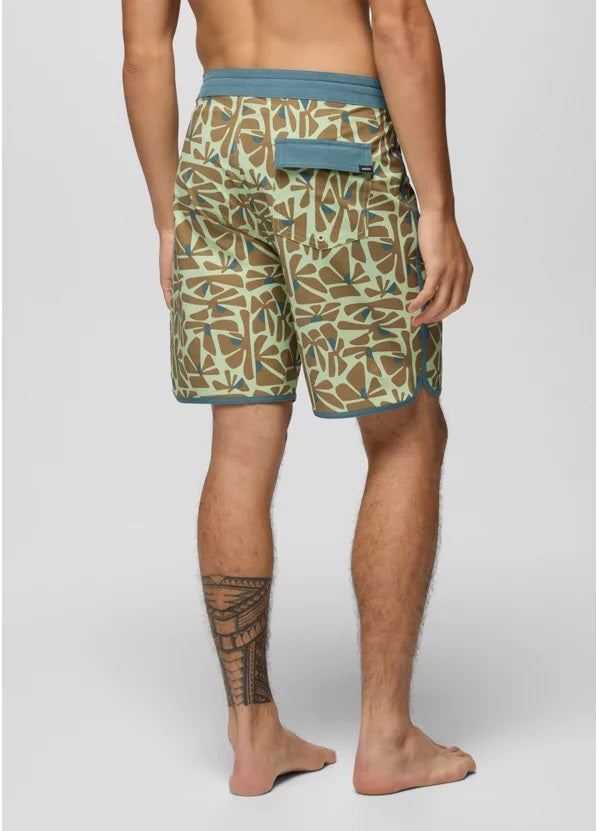 Prana Vintage Boardshort- Bio Mint Retro Bloom