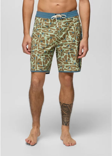Prana Vintage Boardshort- Bio Mint Retro Bloom
