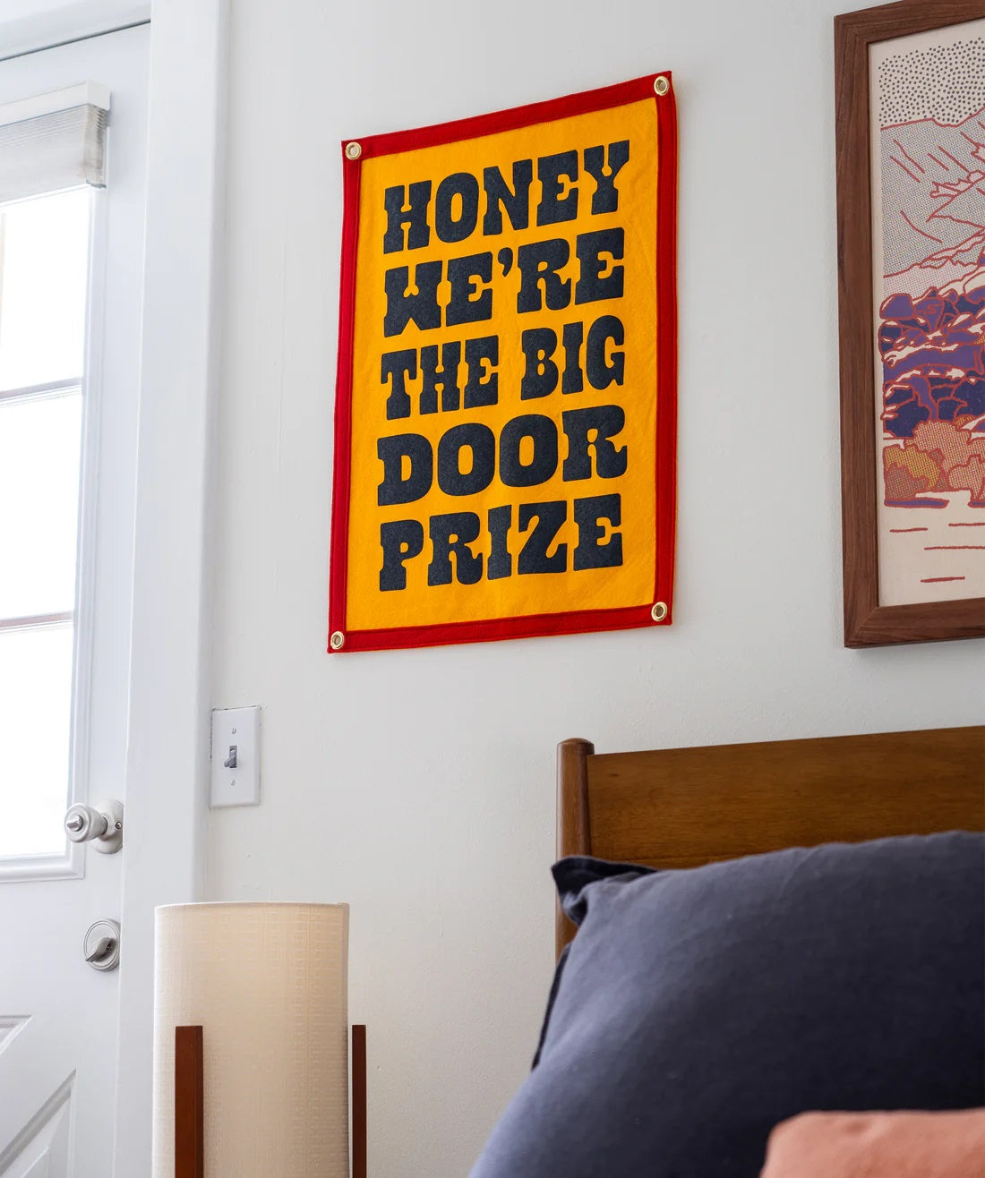 Honey We're The Big Door Prize Camp Flag