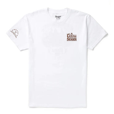 Seager X Coors Banquet Hotshots T-Shirt- White