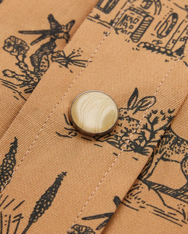 Signature Pearl Snap Shirt- West Texas Toile