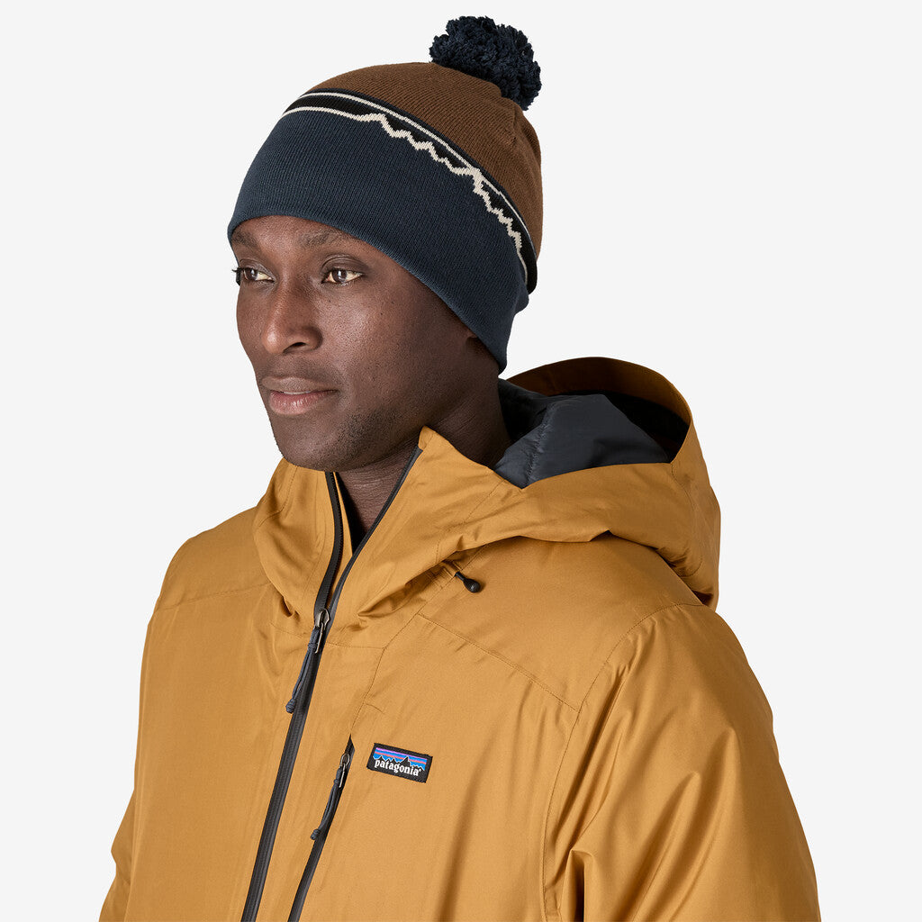 Lightweight Powder Town Beanie- Skyline Block/Shelter Brown
