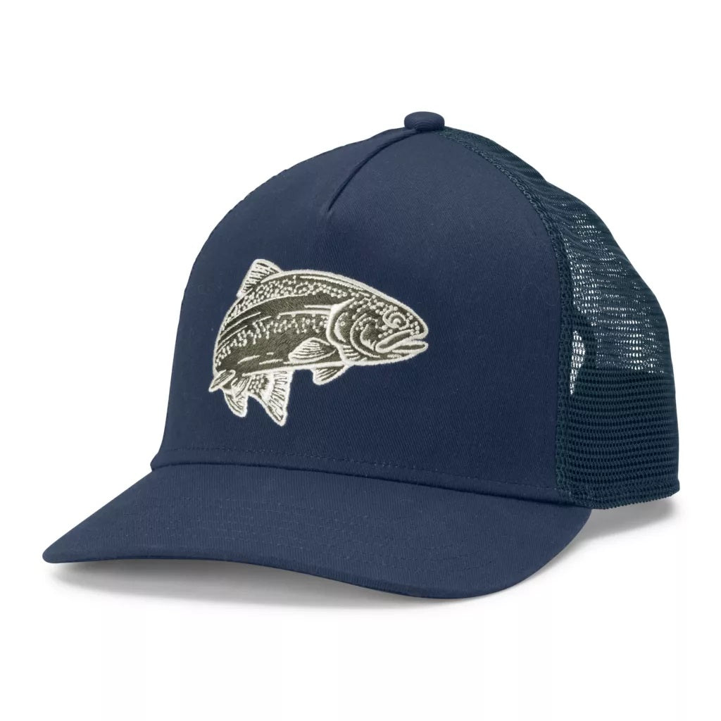 Trout Trucker Hat- Navy