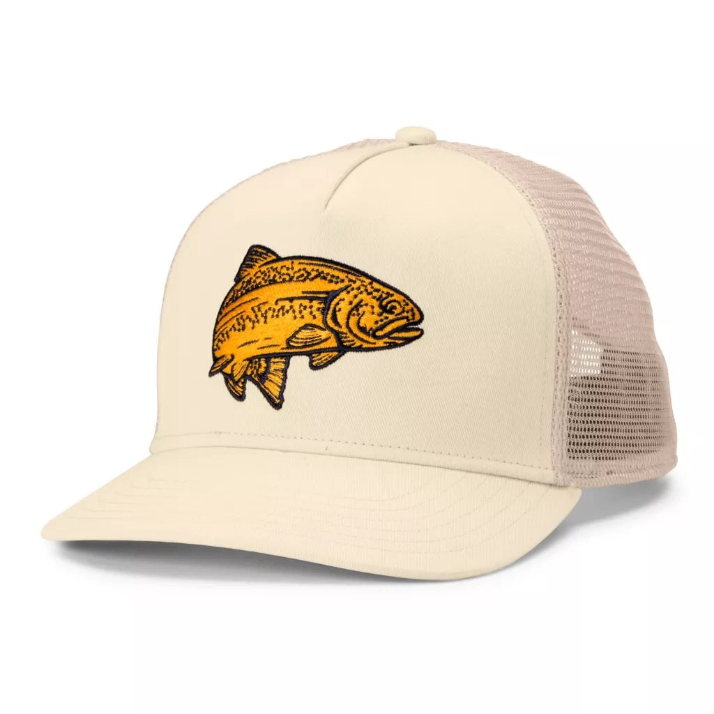 Trout Trucker Hat- Stone