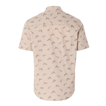Featherweight Short Sleeve Shooting Shirt- Quail Bird Print