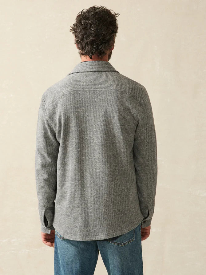 Inlet Knit CPO- Medium Grey Melange