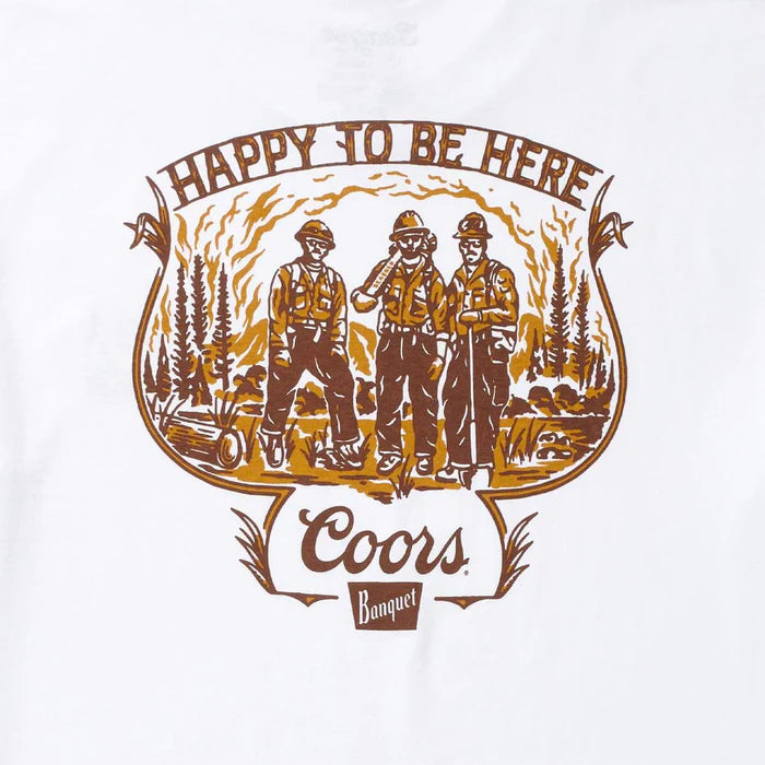 Seager X Coors Banquet Hotshots T-Shirt- White