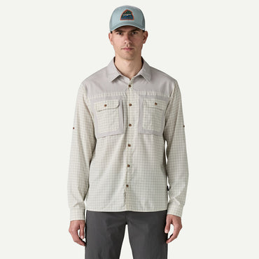 Self-Guided Long-Sleeved Sun Shirt- North Fork/Crisp Grey