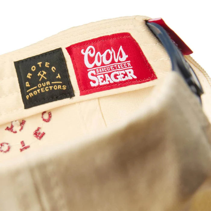 Seager X Coors Banquet POP Snapback- Cream/Navy