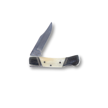 White Bone Lockback- 3 1/8