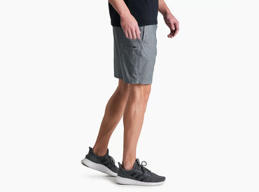 Getaway Shorts- Gunmetal Geo Texture
