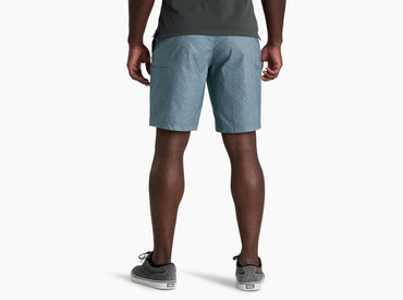 Getaway Shorts- Gunmetal Geo Texture
