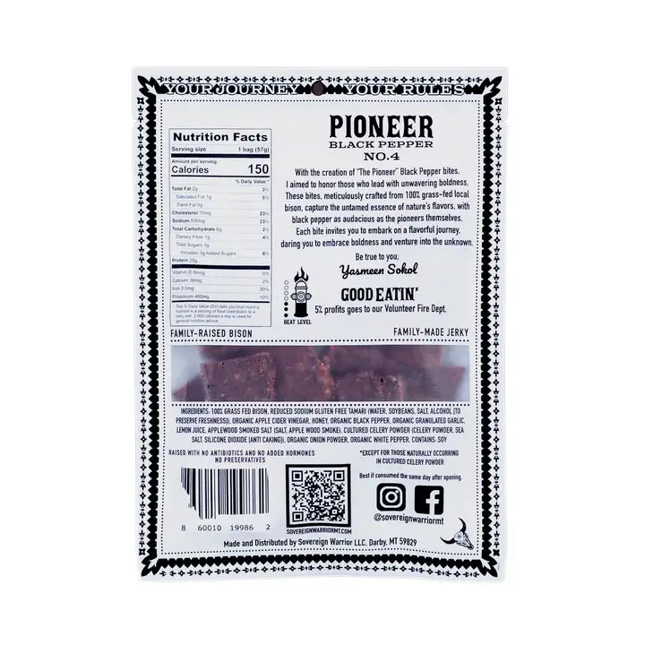 Pioneer - Black Pepper Bison Bites