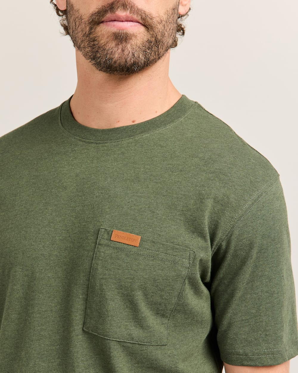 Deschutes Pocket T-Shirt- Green Heather
