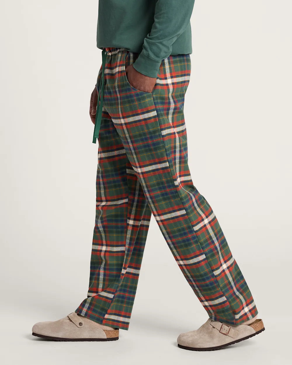 PJ Pants- Green Multi Plaid
