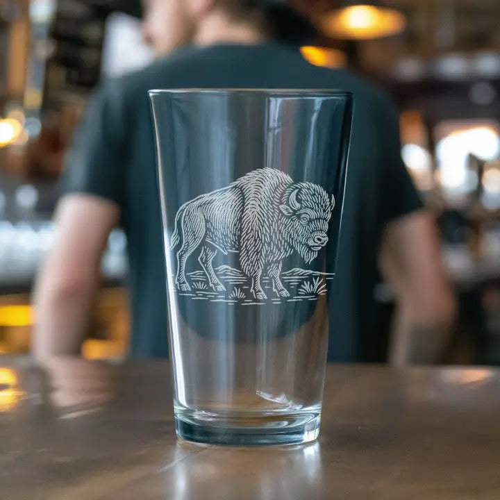 Buffalo Pint Glass