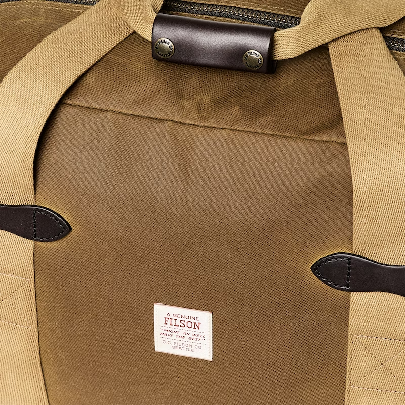 Tin Cloth Medium Duffle Bag - Dark Tan