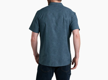 Persuadr Short Sleeve Shirt- Charcoal Blue