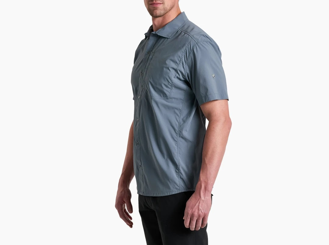 Driftr Short Sleeve Shirt- Charcoal Blue
