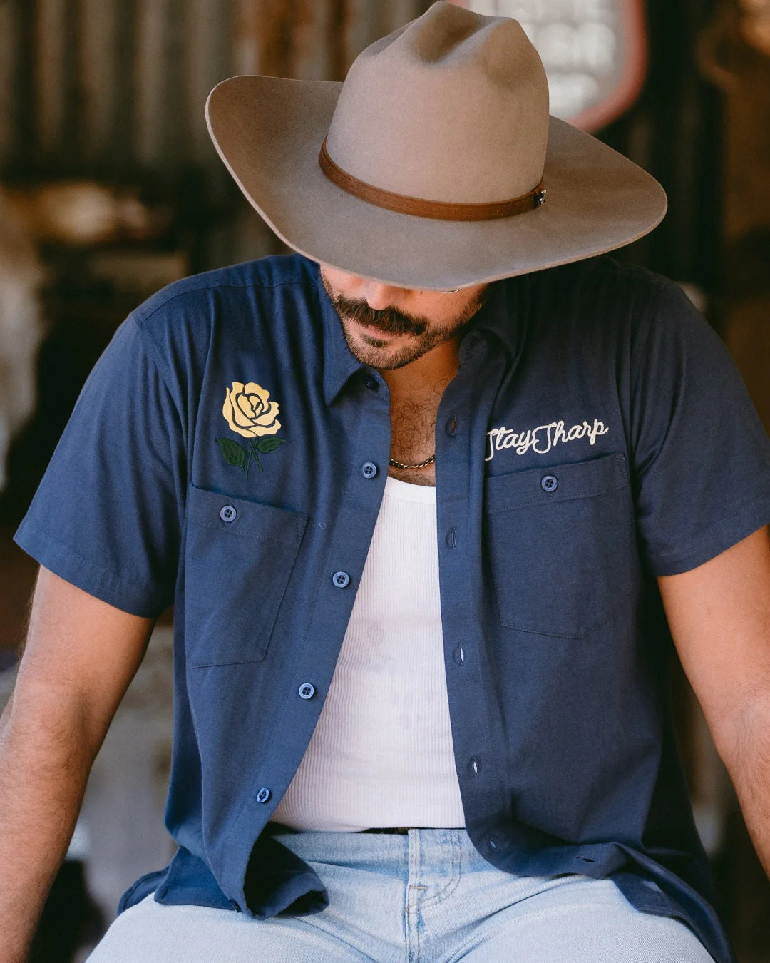 Drifter Short Sleeve Shirt-Yellow Rose