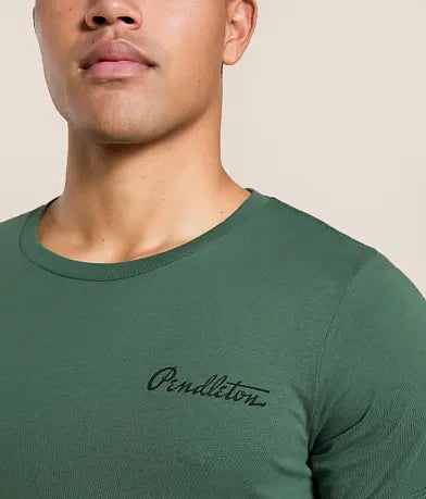 Stag Hillside T-Shirt- Pine/Black