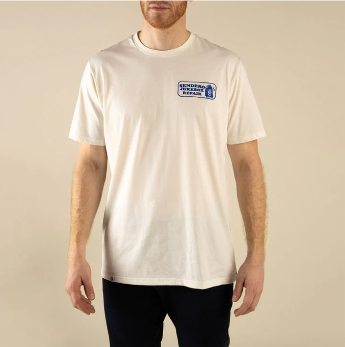 Jukebox Repair T-Shirt- Vintage White