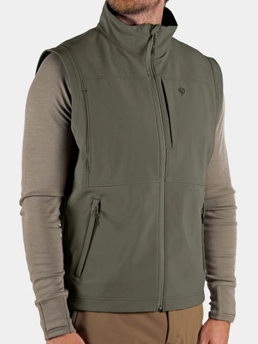 Contact Softshell Vest- Moss