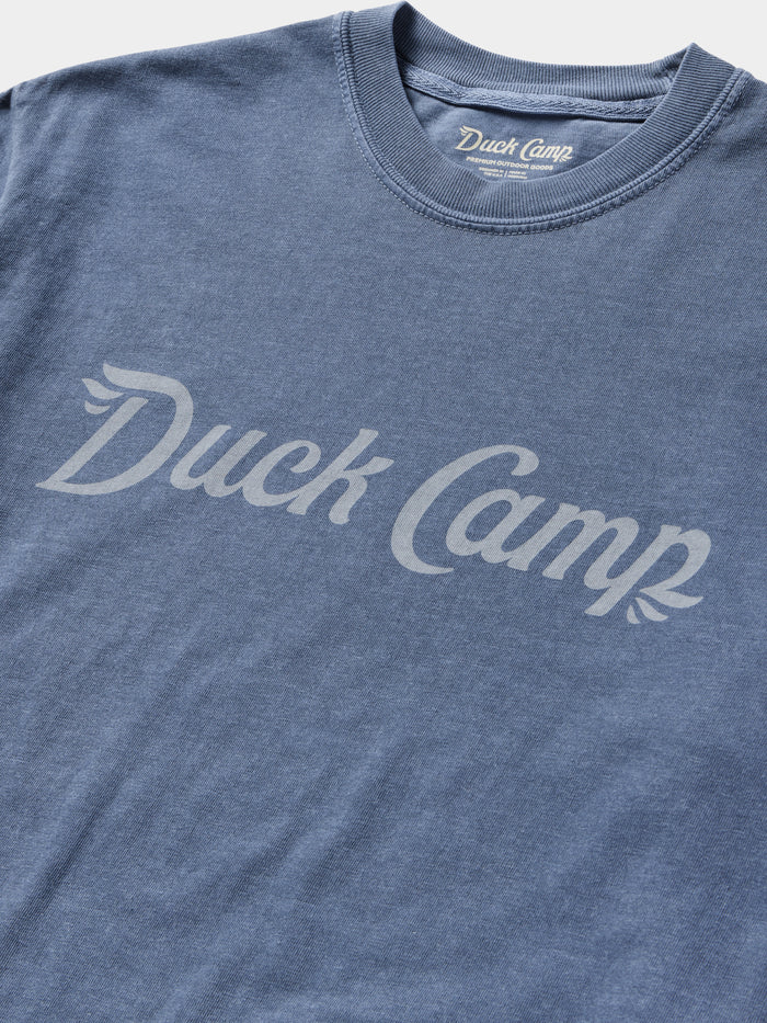 Duck Camp Logo T-Shirt- Dark Denim
