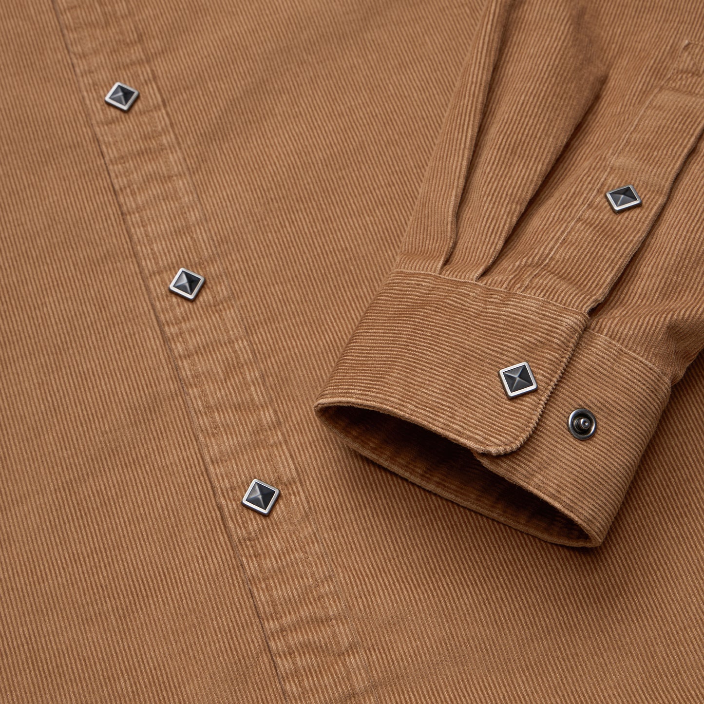 Banning Corduroy Snapshirt- Duck Brown