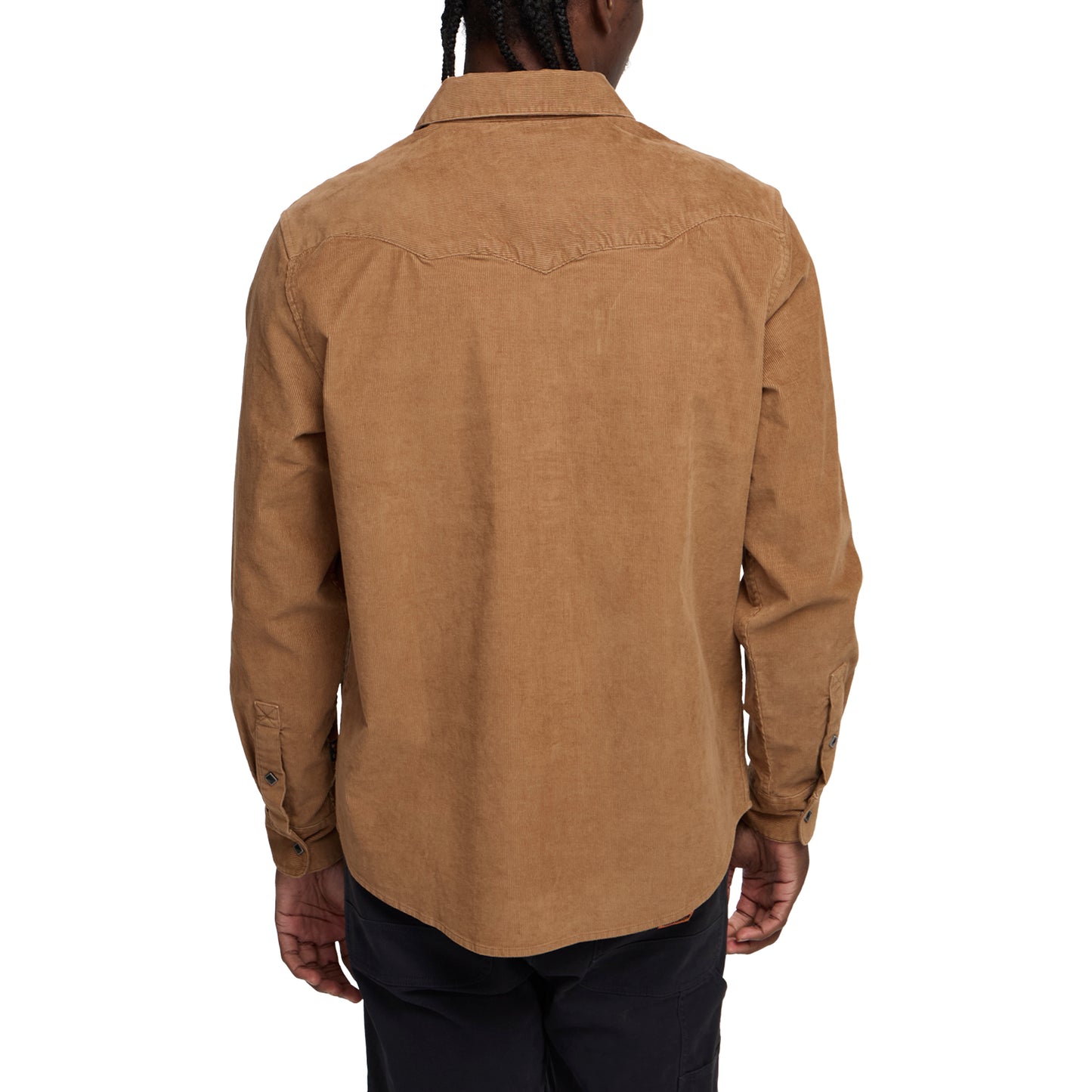 Banning Corduroy Snapshirt- Duck Brown