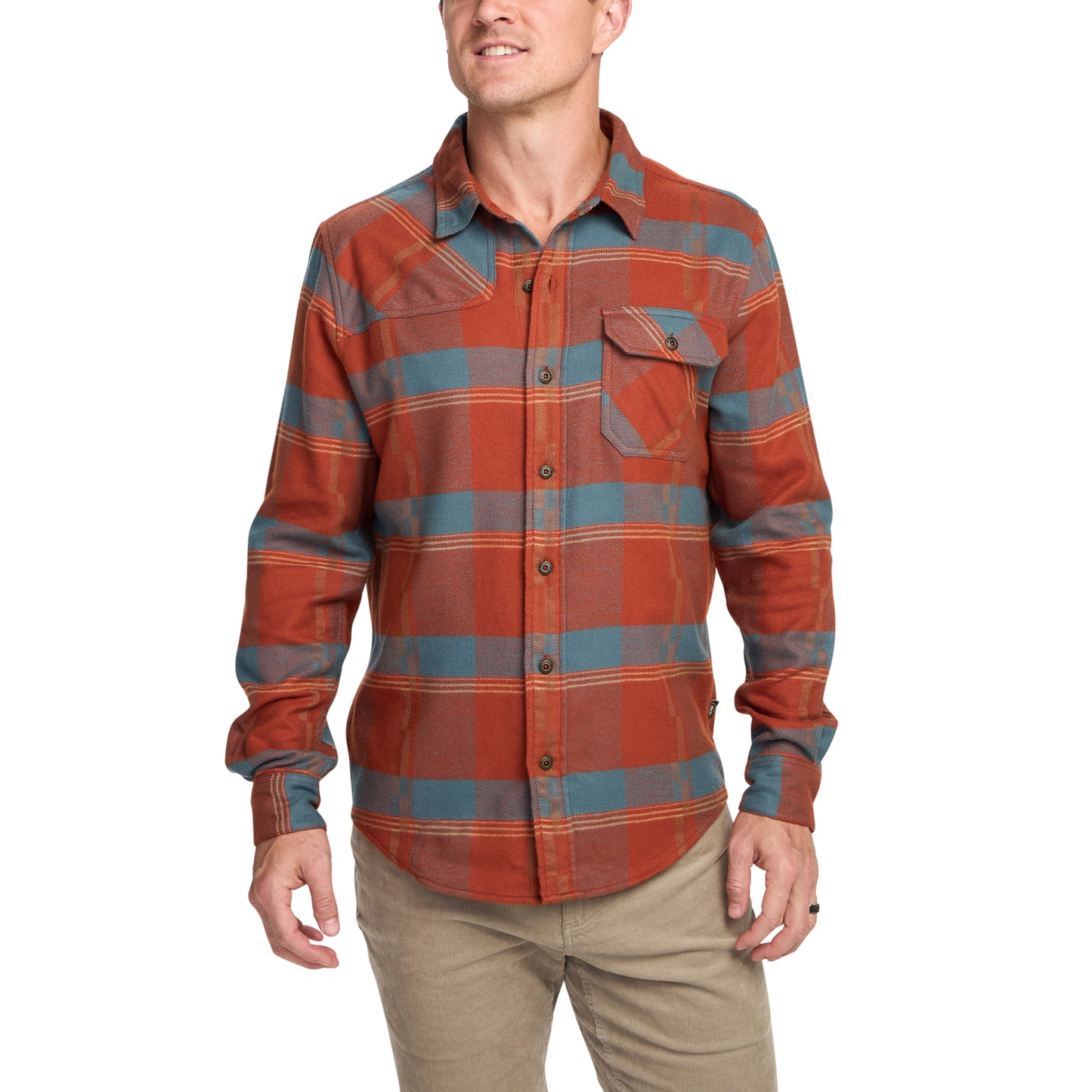 Harker's Flannel- Backdrop Plaid Terracotta