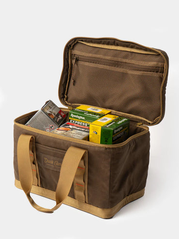 Large Canvas Ammo Tote- Wheat/Pin Oak