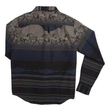 Boquillas Long Sleeve Shirt- Teton Stripe/Charcoal